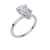 9ct White Gold Pear Cut 2.00 Carat of Lab-Grown Diamond Ring
