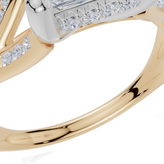 9ct Yellow Gold Princess Cut 2.32 Carat tw of  Diamonds Ring