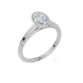 18ct White Gold Oval Cut 0.75 Carat of Lab-Grown Diamond Ring