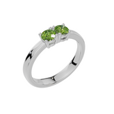 Personalised 2 Birthstones Rings