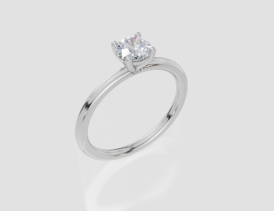 9ct White Gold Round Cut 0.50 Carat of  Diamond Ring