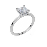 9ct White Gold Princess Cut 1.06 Carat tw of  Diamonds Ring