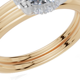 18ct Yellow Gold Round Cut 1.05 Carat tw of   Diamonds Ring and 18ct Yellow Gold  Band