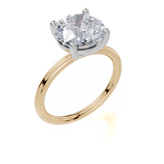 18ct Yellow Gold Round Cut 3.00 Carat of Lab-Grown Diamond Ring