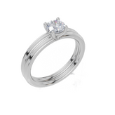 9ct White Gold Round Cut 0.50 Carat of   Diamond Ring and 9ct White Gold  Band