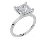 18ct White Gold Princess Cut 3.00 Carat of Lab-Grown Diamond Ring