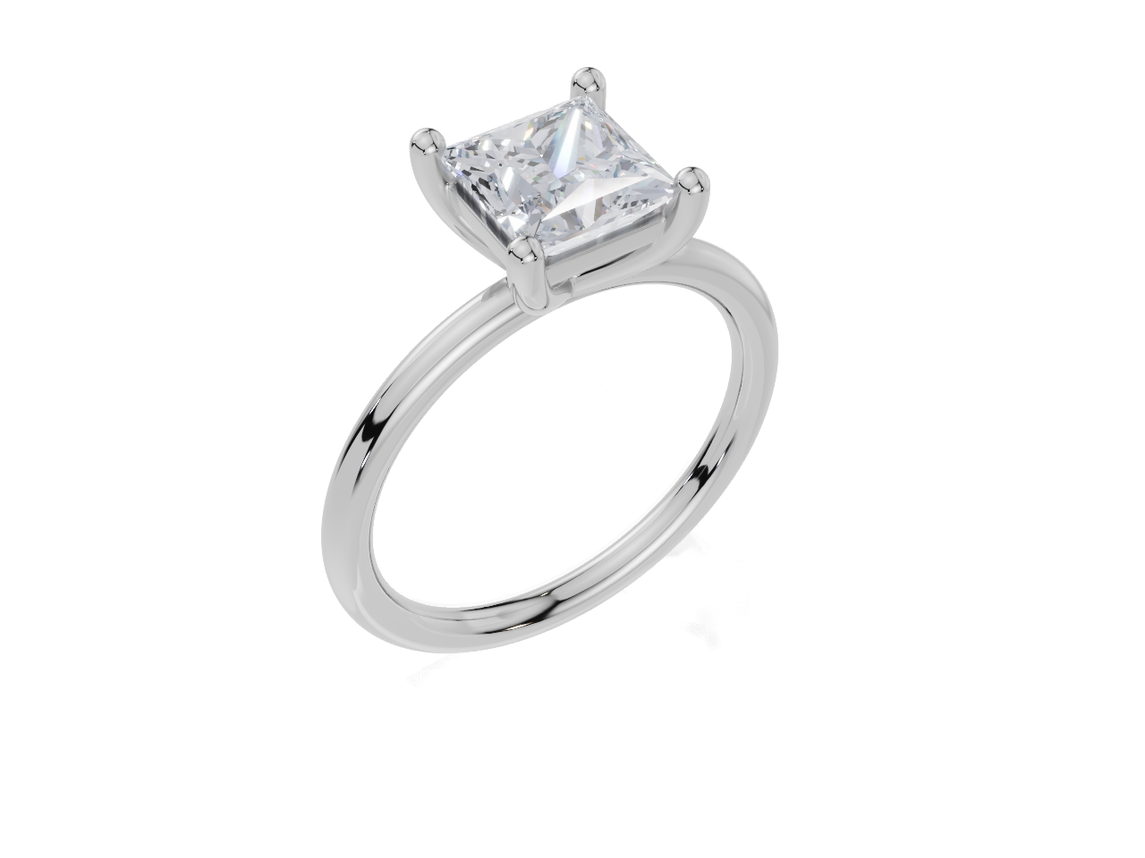 9ct White Gold Princess Cut 1.50 Carat of  Diamond Ring