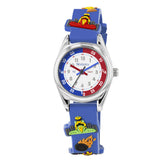 Tikkers Blue 3D Racing Car Kids Time Teacher Watch ATK1096