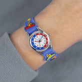 Tikkers Blue 3D Racing Car Kids Time Teacher Watch ATK1096