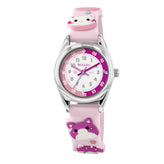 Tikkers Pink 3D Cat Kids Time Teacher Watch ATK1097