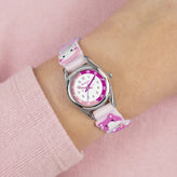 Tikkers Pink 3D Cat Kids Time Teacher Watch ATK1097