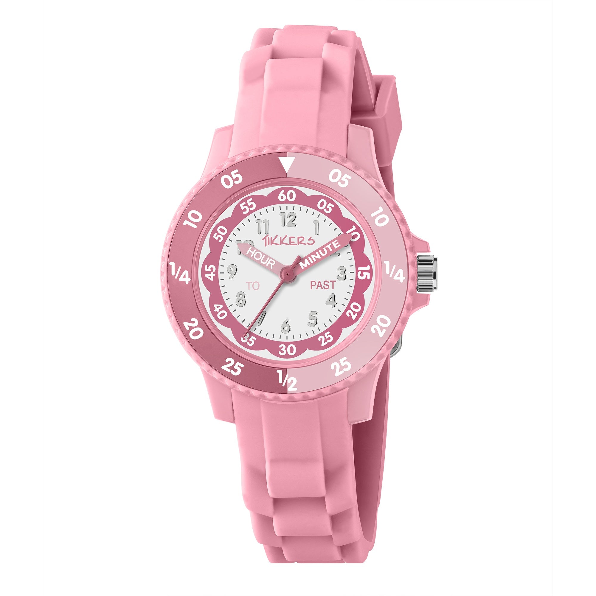 Tikkers Pink Girls Time Teacher Watch ATK1098
