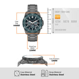 Armani Exchange Gunmetal Blue Chronograph Watch AX1972