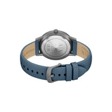 Armani Exchange Blue Leather Strap Watch AX2767