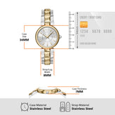 Armani Exchange Two Tone Silver Dial Watch AX4406