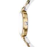 Armani Exchange Two Tone Silver Dial Watch AX4406