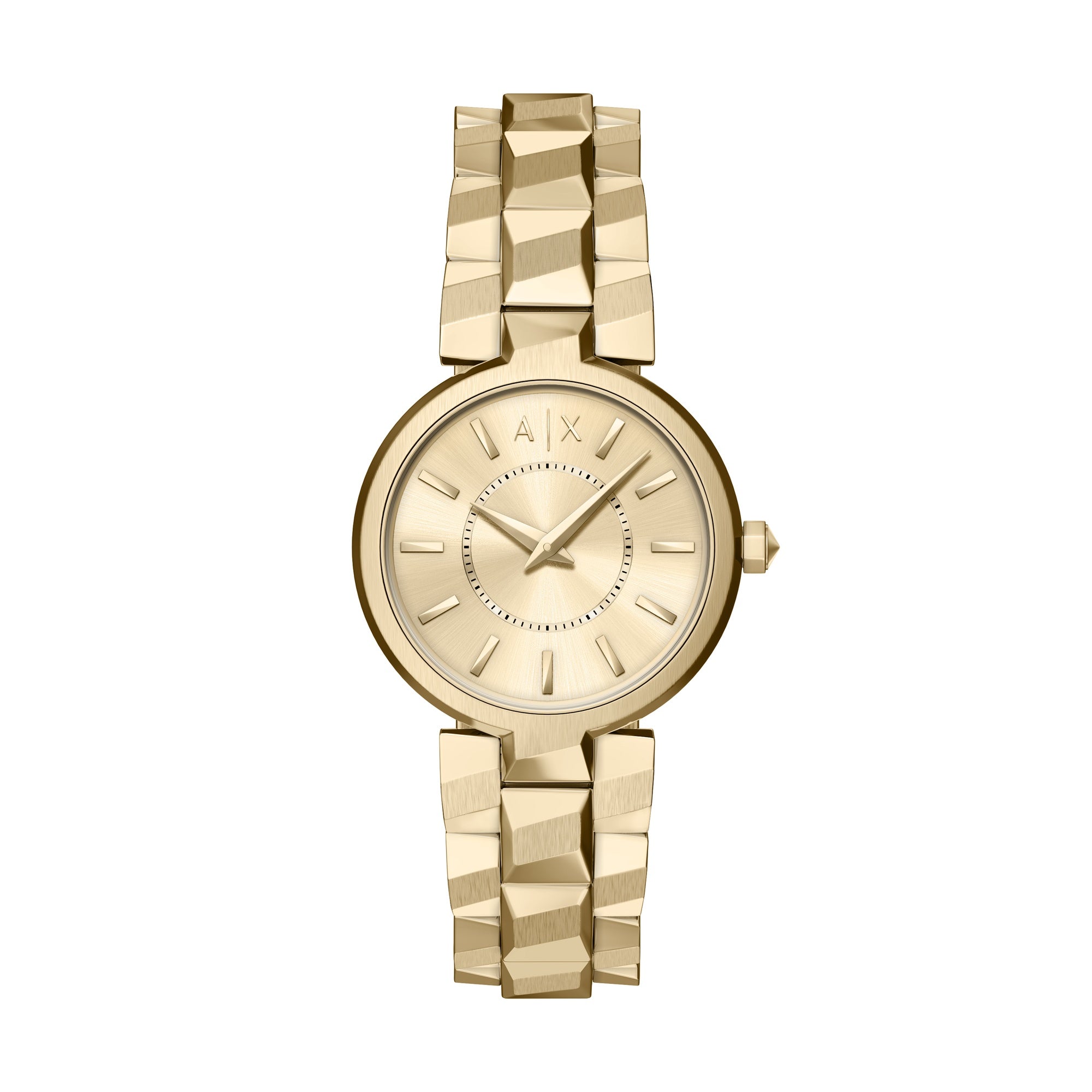 Armani Exchange Gold Stainless Steel Watch AX4407