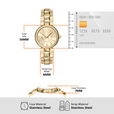 Armani Exchange Gold Stainless Steel Watch AX4407