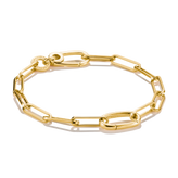 THOMAS SABO Connect Charm bracelet Paperclip Gold