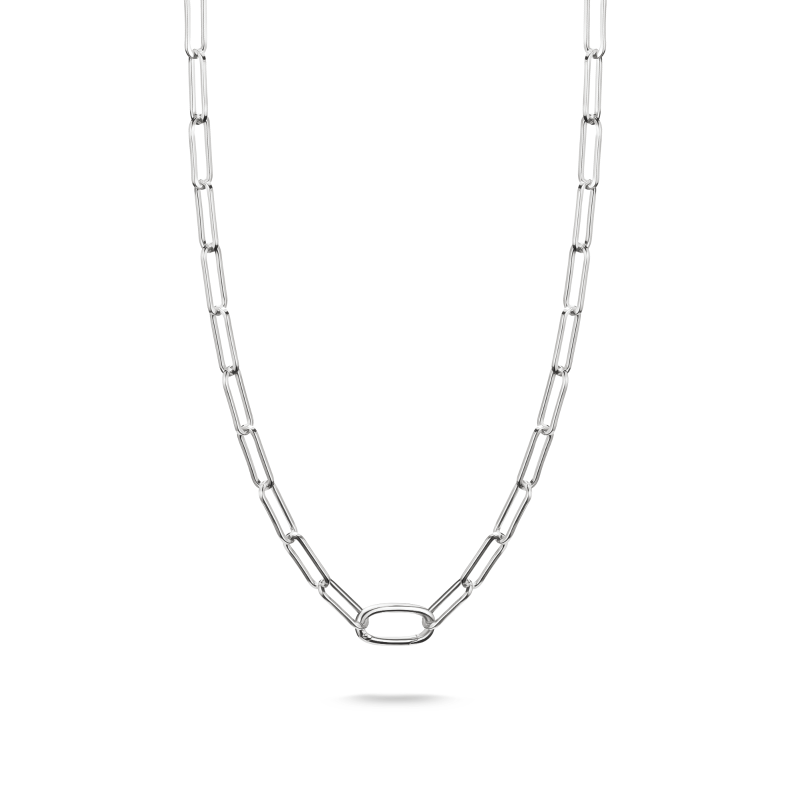 THOMAS SABO Connect Charm Necklace Paperclip Silver