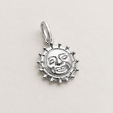 Sterling silver Sun Face Pendants