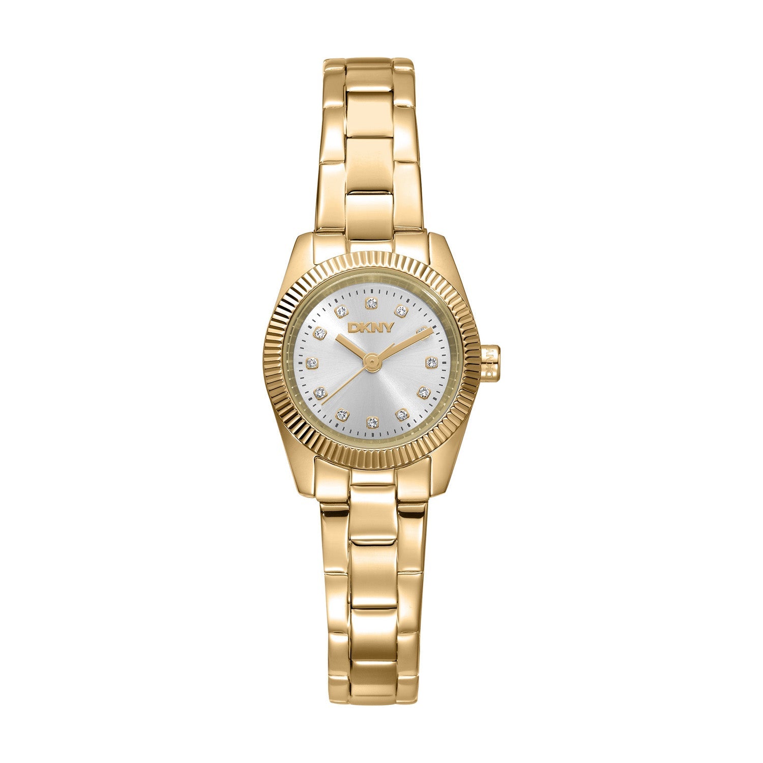 DKNY Mini Watch with Silver Dial and Gold Tone Bracelet 23mm DK1L125M0025
