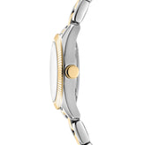 DKNY Mini Watch with Green Dial and Two Tone Bracelet 23mm DK1L125M0055
