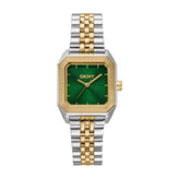 DKNY Signature Shape Women's Watch – Green Dial & Two-Tone Stainless Steel Bracelet
