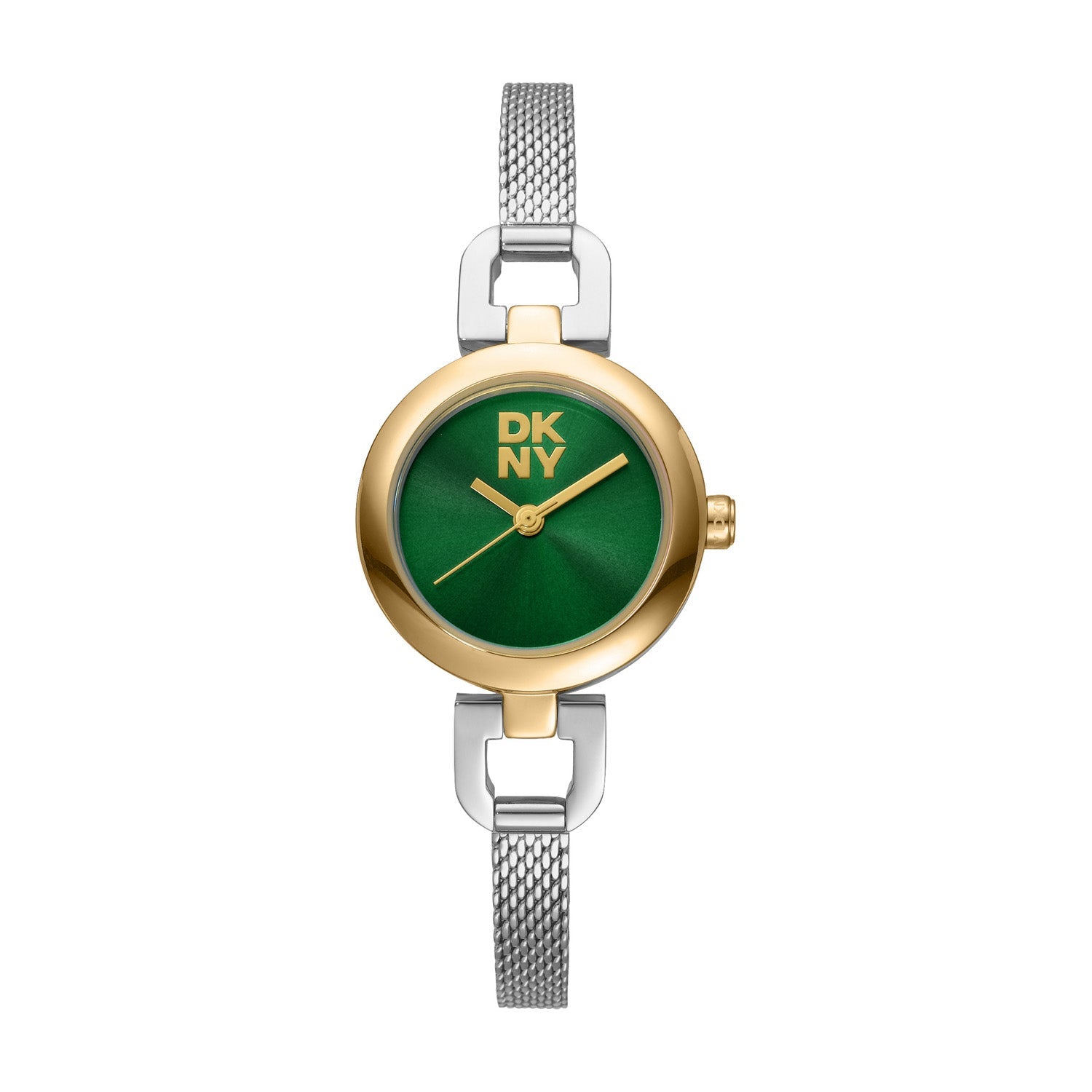 DKNY Milanese Mesh Watch with Green Dial in Silver Tone 26mm DK1L161M0265