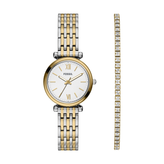 Fossil Carlie Mini Three-Hand Two-Tone Stainless Steel Watch ES5450SET