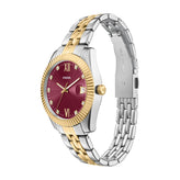 Fossil Two Tone Pink Dial Date Watch ES5461