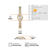 Fossil Two Tone Silver Dial Watch ES5473