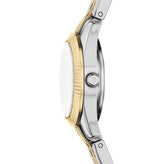 Fossil Two Tone Silver Dial Watch ES5473