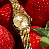 Fossil Gold Tone Bracelet Watch ES5474