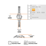 Fossil Silver Tone Bracelet Watch ES5475