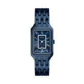 Fossil Blue Rectangular Date Watch ES5479
