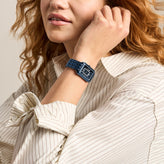 Fossil Blue Rectangular Date Watch ES5479