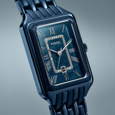 Fossil Blue Rectangular Date Watch ES5479