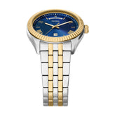 Fossil Campbell Two Tone Blue Dial Watch FS6141