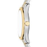Fossil Campbell Two Tone Blue Dial Watch FS6141