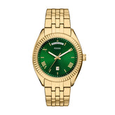 Fossil Campbell Gold Green Dial Watch FS6142