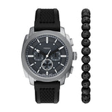 Fossil Machine Chronograph Watch & Bracelet Set FS6145SET