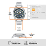 Fossil Everett Blue Dial Chronograph Watch FS6154