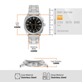 Fossil Machine Big Tic Silver Watch FS6155