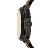 Fossil Machine Big Tic Brown Leather Watch FS6165