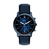 Fossil Neutra Navy Leather Chronograph Watch FS6168