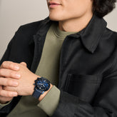 Fossil Neutra Navy Leather Chronograph Watch FS6168