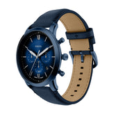 Fossil Neutra Navy Leather Chronograph Watch FS6168