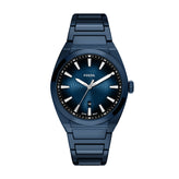 Fossil Everett Navy Blue Date Watch FS6169