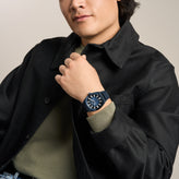 Fossil Everett Navy Blue Date Watch FS6169